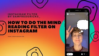 How to do the Mind Reading Filter on Instagram [upl. by Odie]