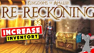 How To INCREASE Inventory In Kingdoms Of Amalur ReReckoning And Unlock Your StashHome Guide [upl. by Rez]