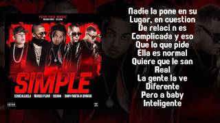 Simple Letra  Ozuna Cosculluela Ñengo Flow Baby Rasta amp Gringo [upl. by Alvarez948]