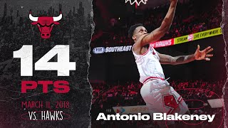 Antonio Blakeney FULL HIGHLIGHTS vs Hawks  Chicago Bulls [upl. by Dlorah]