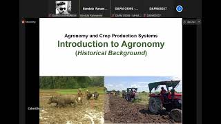 DAPM 11034 C1  Agronomic Practices INTAKE03  Part 01 [upl. by Amalea750]