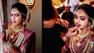 Mridula Vijay wedding second bridal look I Happy bride story I Kerala celebrity makeup by Vikas Vks [upl. by Antonio]