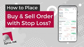 What is Stop Loss amp How to Place Stop Loss Order on 5paisa Mobile App Explained in Hindi  5paisa [upl. by Derfliw]