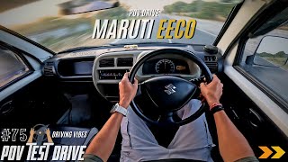 2024 MARUTI SUZUKI EECO  12L 80BHP  POV Drive 75  EECO  4K  REV GEARSHIFT maruti eeco [upl. by Mann]