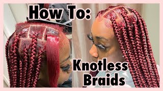 HOW TO MENS BOX BRAIDS on TYPE 4 NATURAL HAIR [upl. by Hoopen]