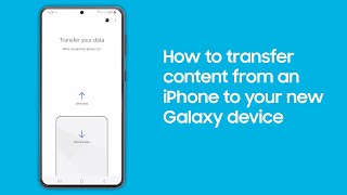 Smart Switch How to transfer content from an iPhone to your new Galaxy device [upl. by Georgi]