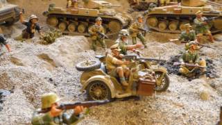 WW2 Diorama  German Afrika Korps attack British 8th Army  The Battle for North Africa [upl. by Eerat544]