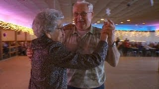 Woman polka dances at her 100th birthday [upl. by Alba]