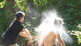 Throwing Water Balloons at People Prank  RebelTV [upl. by Aneroc]