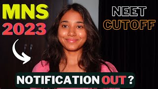 MNS Application 2023  MNS NEET Cutoff 2023  MNS BSc Nursing Admission through NEET [upl. by Adnirim]