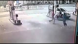 CCTV footage of Durban garage cash heist [upl. by Isbella]