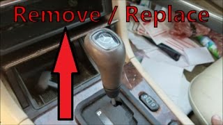 How to Remove  Install A Mercedes Gear Shift Knob  C Class E Class S Class and Others [upl. by Seuguh]