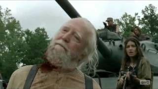 The Walking Dead Hershel Death Scene HD [upl. by Nitaf]