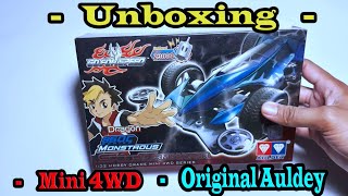 Unboxing dan merakit Mini 4WD Auldey quotDragonquot Go for Speed Monstrous 860C Series [upl. by Enyt331]