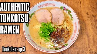 Authentic Kyushu Tonkotsu Ramen Recipe  Taught by ExRamen Chef [upl. by Townie]