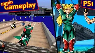 Jet Moto  PS1 Gameplay [upl. by Allehcram44]