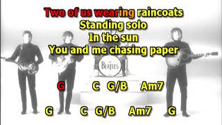 Two of us Beatles mizo vocals reduced western guitar lyrics chords [upl. by Llarret]