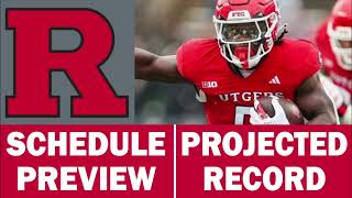 Rutgers Football 2024 Schedule Preview amp Record Projection [upl. by Geneva]