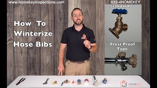 How to Winterize  drain Hose Bibs 4 Easy Steps Sillcock Hosebib Spigot Outdoor Faucet [upl. by Nylde65]