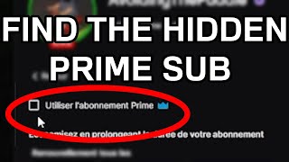 HOW TO TWITCH PRIME SUB  March 2024 Hidden Button [upl. by Anizor]