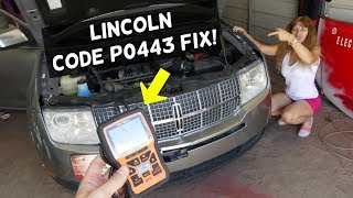 HOW TO FIX CODE P0443 EVAPORATIVE EMISSION SYSTEM PURGE CONTROL VALVE LINCOLN MKX MKS MKT MKZ [upl. by Anaila]