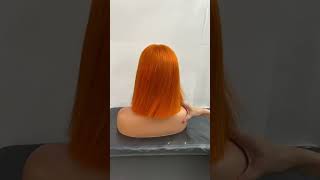 Beautiful double drawn hair wig doubledrawnhaircolorfulhairwigmakerhairstylefullheadwig [upl. by Aicel801]