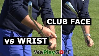 Golf instruction Perfect wrist action for a square club face in your golf swing [upl. by Enyaz]