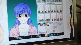 Alyza plays rinmaru games mega anime avatar creator part 1 [upl. by Burrus]