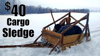 Cargo Sledge for 40 DIY Dog Sled Design [upl. by Donna829]