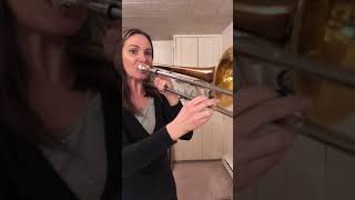 Trombone Warm Up Alternating Triads shorts [upl. by Marden]