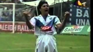 Ultimo gol de Hugo Sanchez en el futbol mexicano con Celaya vs Pachucamp4 [upl. by Merritt475]