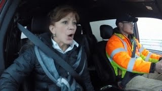 Terrified Driver Faces One of Americas Scariest Bridges During a Snowstorm [upl. by Dnomal]