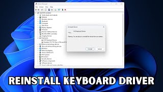 How To Reinstall Keyboard Driver In Windows 11 amp 10 [upl. by Adnawuj]