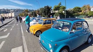 Napoli gran raduno della Fiat 500 storiche [upl. by Eisinger]