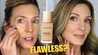 Foundation Friday Over 50  Laura Mercier Flawless Lumiere Radiance Perfecting Foundation [upl. by Zetana]