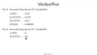 7  Avrundning och överslag [upl. by Suoivatnod]