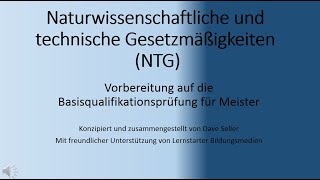 Naturwissenschaftliche und technische Gesetzmäßigkeiten NTG Fragen Chemie Industriemeister [upl. by Kisung175]