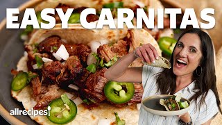 The Easiest Pork Carnitas  Get Cookin  Allrecipes [upl. by Natye]