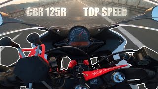 Honda CBR 125R 2015  REAL ACCELERATION amp TOP SPEED [upl. by Nymrak]