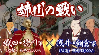 【合戦解説】姉川の戦い 織田・徳川軍vs浅井・朝倉軍 〜織田を裏切った浅井との決戦で知られる戦いだが、その裏には多くの駆け引きとドラマがあった！〜 Battle of Anegawa [upl. by Sirehc]