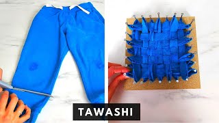 DIY  FABRIQUER UNE ÉPONGE TAWASHI 🧽 ㊙️ [upl. by Enak]