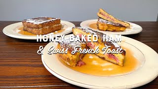 HONEY BAKED HAM AND SWISS STUFFED FRENCH TOAST [upl. by Tito]