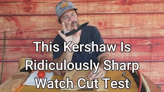 Kershaw Conduit Pocket Knife Review and Cut Test [upl. by Oirasan]