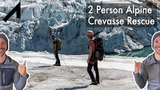 2 Person Alpine Crevasse rescue [upl. by Akinad]