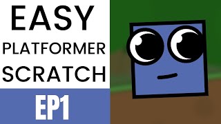 Scratch Tutorial  Easy Scrolling Platformer for Beginners Ep1 [upl. by Ardnauqal]