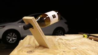 How to make a Wine Bottle Holder  Floating Wine Holder [upl. by Fredie]