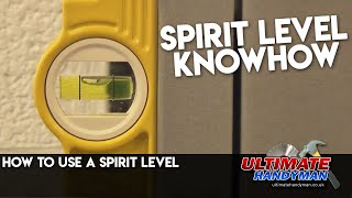 How to use a spirit level [upl. by Nymassej]