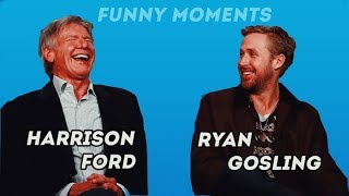 Harrison Ford and Ryan Gosling  Funny Moments [upl. by Narad951]