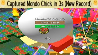 World Record Solo Defeating Mondo Chick in 3 Seconds No RBC  Bee Swarm Simulator [upl. by Sherar445]