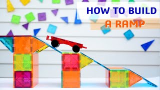 Magnetic Tiles Ideas  HOW TO BUILD A RAMP TUTORIAL [upl. by Eenat]